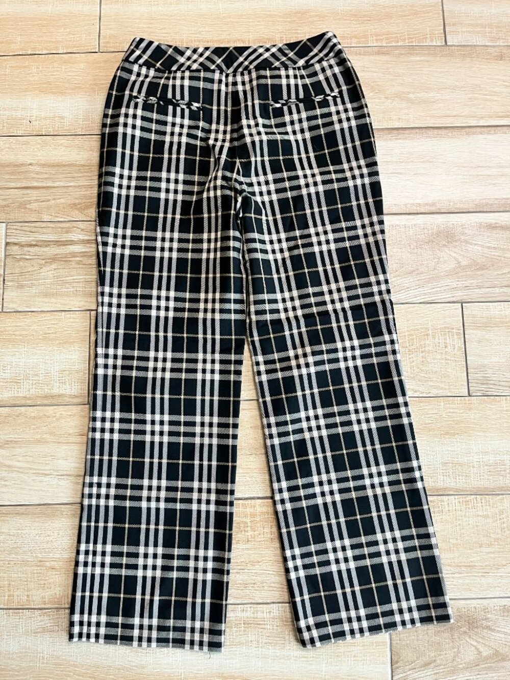 Womens Bundle of 2 Stripe/Checkered Dress Pants - 4 - Picture 4 of 12